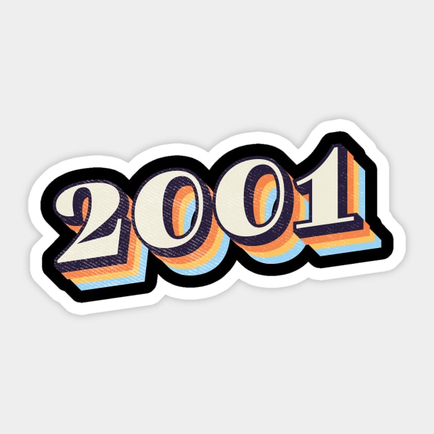 2001 Birthday Year Sticker by Vin Zzep